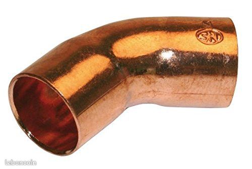 Coude à Souder Cuivre FF D16 45 Comptoir de Picardie