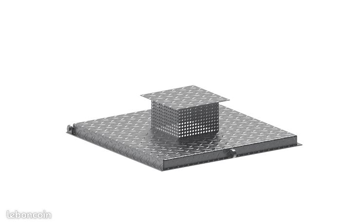 Couvercle 700x700 acier galvanisé chapeau de ventilation avec couvercleacier