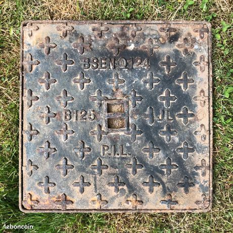 Couvercle en fonte pour regard 40x40