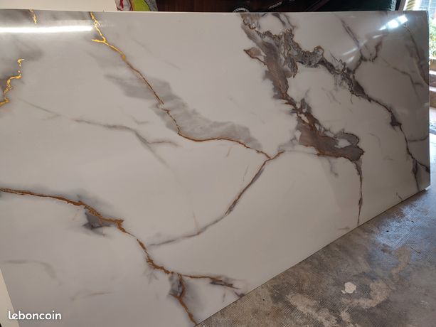 Crédence plaque PVC marbre