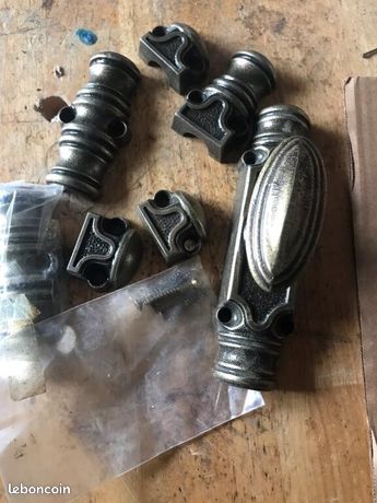 Crémone de fenetre vieux laiton cre 03 al