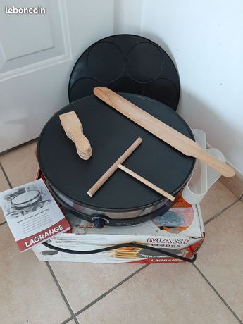 Crepiere DUO LAGRANGE 2 PLAQUES 35CM