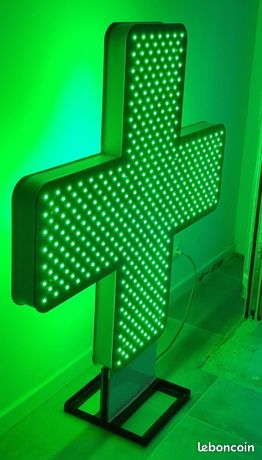 Croix de pharmacie 120x150 ENSEIGNE LUMINEUSE LED