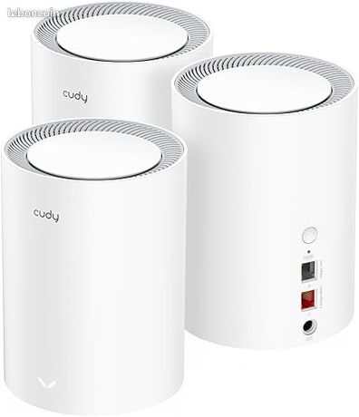 Cudy AX3000 Système De Maillage Wi-FI 6 25G WAN Idéal pour 1Gig+ Internet Wireguard OpenVPN Zerotier CloudFlare M3000 3-Pack M3000 3-Pack V2.0