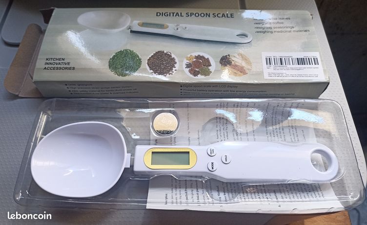 Cuillère de pesée de mesure numérique LCD de cuisine réglable cuillère de mesure électronique