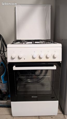 Cuisinière gaz four électrique candy