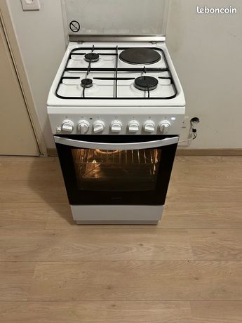 Cuisinière Mixte Indesit Four Électrique TBE - PLAQUES 3+1