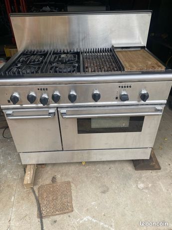 Cuisinière piano cuisson inox pro