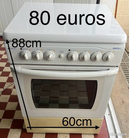 Cuisinière mixte gaz et électrique