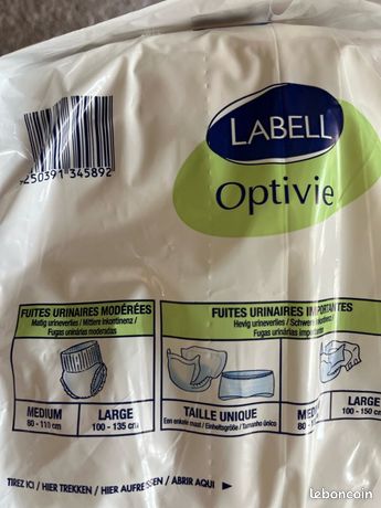 Culottes adultes fuites urinaires modérées Labell Optivie femme