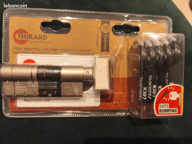 Cylinder 30/40 a bouton Haut de suretè Thirard Federal 2