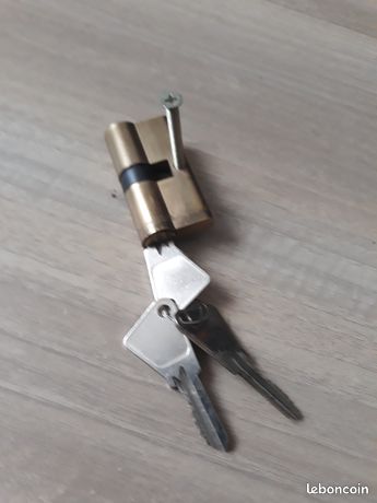Cylindre de porte avec 3 clés