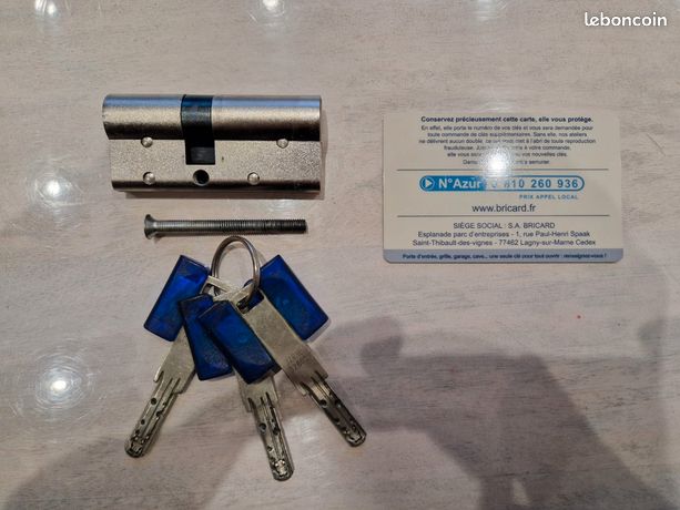 Cylindre de serrure Bricard Chifral S2 débrayable 30+40