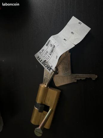 Cylindre Vachette 30/30 60 mm + 3 clés