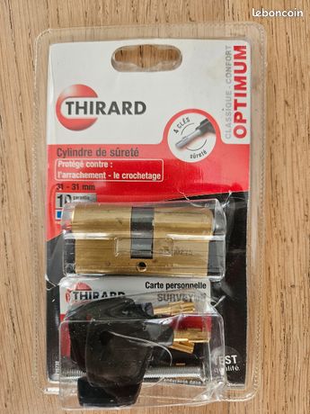 Cylindre haute de gamme sécurité maximale Thirard surveyor