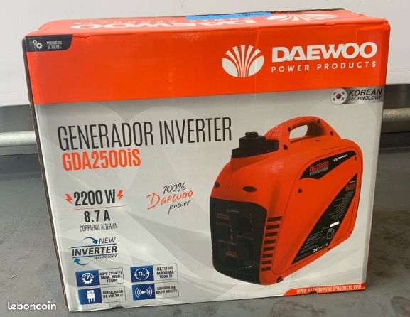 Daewoo Groupe électrogène 2200W 8.7A