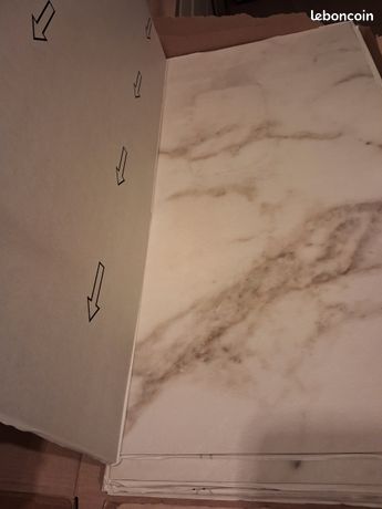 Dalles adhésives marbre