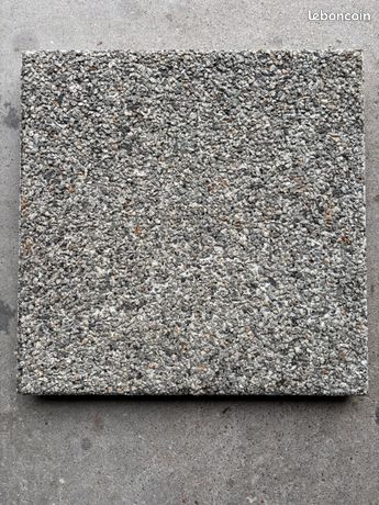 Dalles béton de terrasse gravillonnées