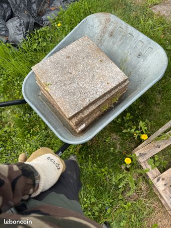 Dalles béton gravillonées 40x40