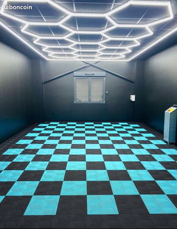 Dalles de Sol Clipsables 3D Cubiques Anc Dalle Garage Atelier Piscine 40x40cm