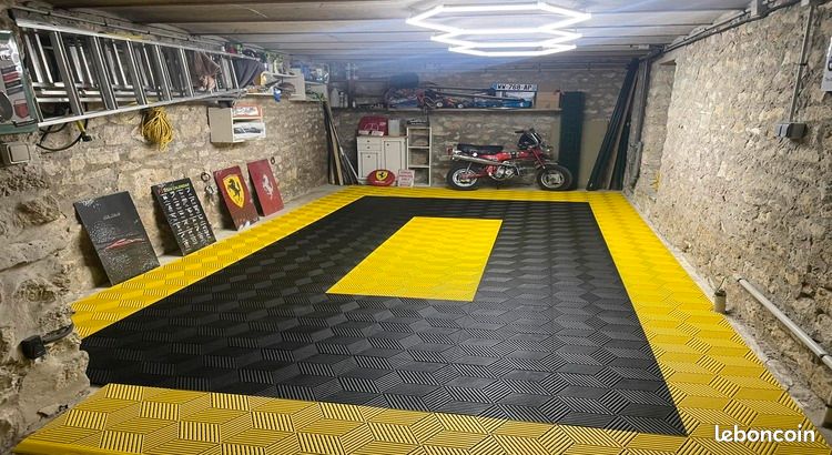 Dalles de Sol Clipsables 3D Cubiques Anc Dalle Garage Atelier Piscine 40x40cm