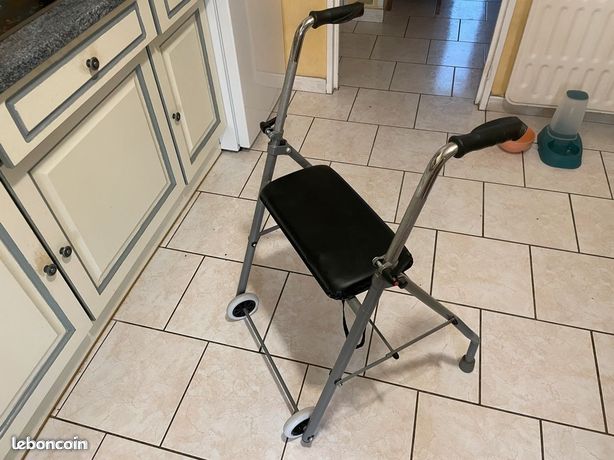 Déambulateur rollator LONDRES à 2 roues avec siège