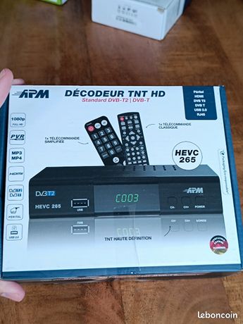 Décodeur TNT HD APM HEVC 265 DVB-T2 / DVB-T