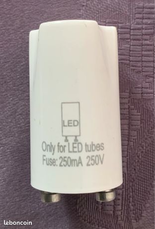 Démarreur de fusible électrique CE ROHS 250V 250mA pour tube led 11