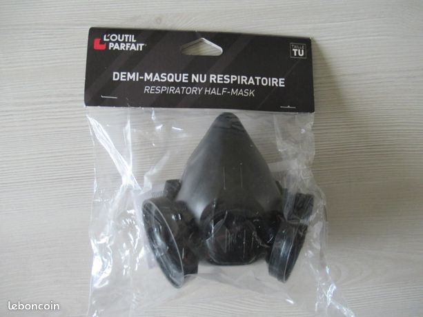 Demi masque nu respiration double galettes