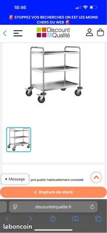 Desserte inox Blanco