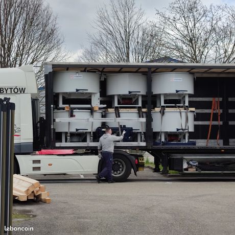 DESTOCKAGE – Malaxeur à béton hydraulique 800 L – Stock immédiat