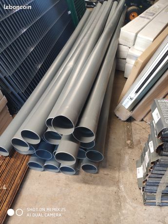 Tube PVC compact pour l'évacuation des eaux usées Ø 125 mm L. 4 m Fitt