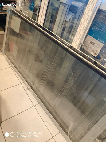 Baie aluminium coulissante haute isolation blanc 215 x 180 cm GoodHome