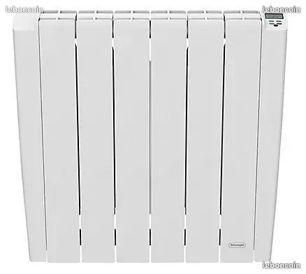 Deux radiateurs électriques à inertie sèche De'Longhi Kendra 1000W