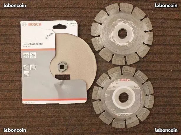 Deux disques Bosch 150mm pour rainureuse