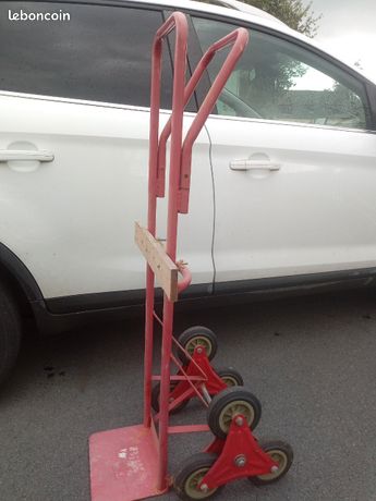 Diable charriot GAME VERT 3 roues pour transporter et monté les escaliers