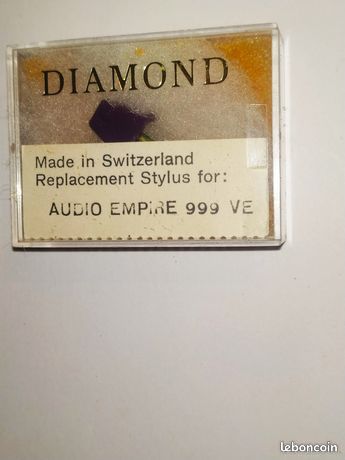 Diamant de rechange neuf EMPIRE 999 VE fabrication suisse