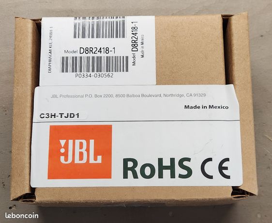 Diaphragme original 8 Ohms JBL pour 2418H-1 D8R2418-1 - N°3