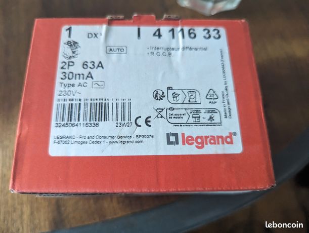Differentiel 30mA 63A legrand