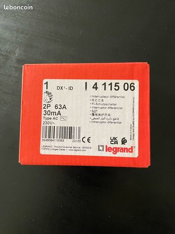 Différentiel Legrand 63A Type A