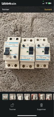 Disjoncteur 40A différentiel hager 40 a