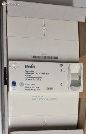 Disjoncteur de Branchement Itron 400026 Diff 500Ma 4P 10-30A SDB IV 500 30A