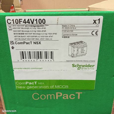 Disjoncteur différentiel C10F44V100