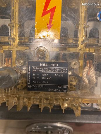 Disjoncteur N64 160A klockner-moeller