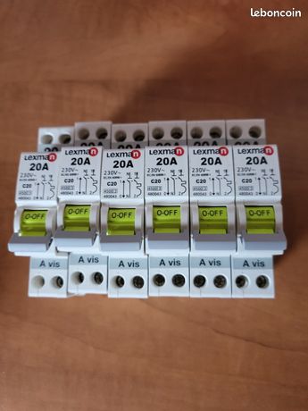 Disjoncteurs 20A LEXMAN × 6