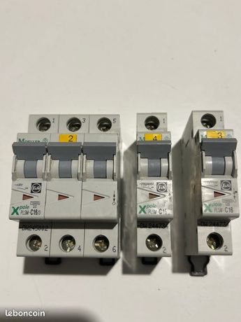 Disjoncteurs modulaires MOELLER (16A, 230/400V)