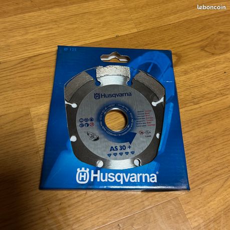 Disque diamant Husqvarna AS 30+ diamètre 125mm alésage 222 référence 543081940