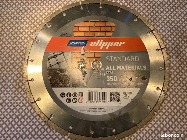 Disque diamant PRO 4X4 EXPLORER 350x25.4mm Norton Clipper