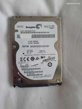 Disque dur SATA 500 Go 25'' Seagate