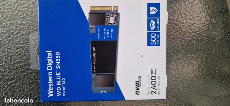 Disque dur SSDM2 WD Blue SN5000 500GB SSD